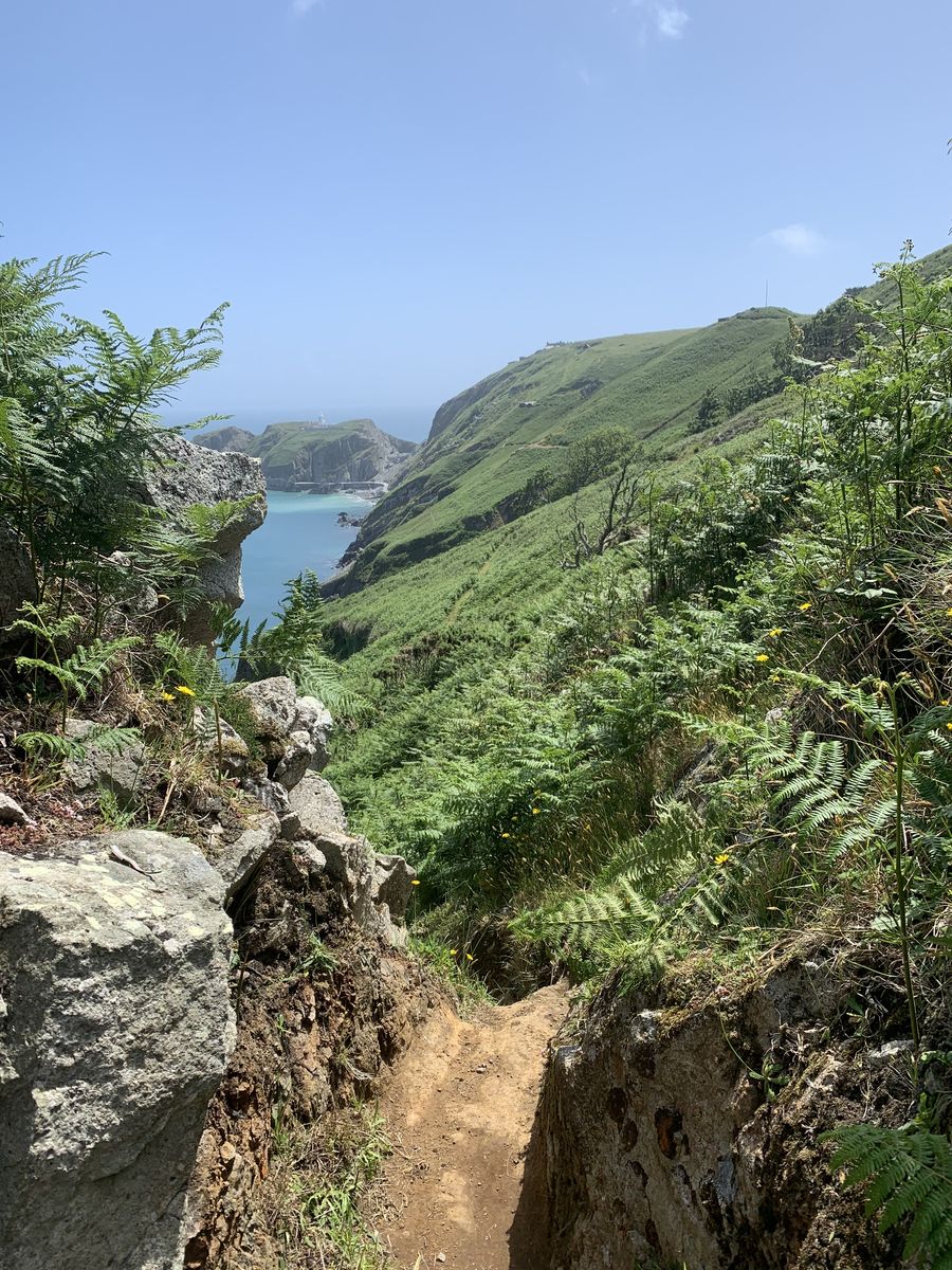 Lundy Island coastline in the Bristol Channel, the firm's namesake